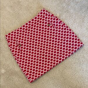 Loft Hot Pink and  White Geometric Print Mini Skirt